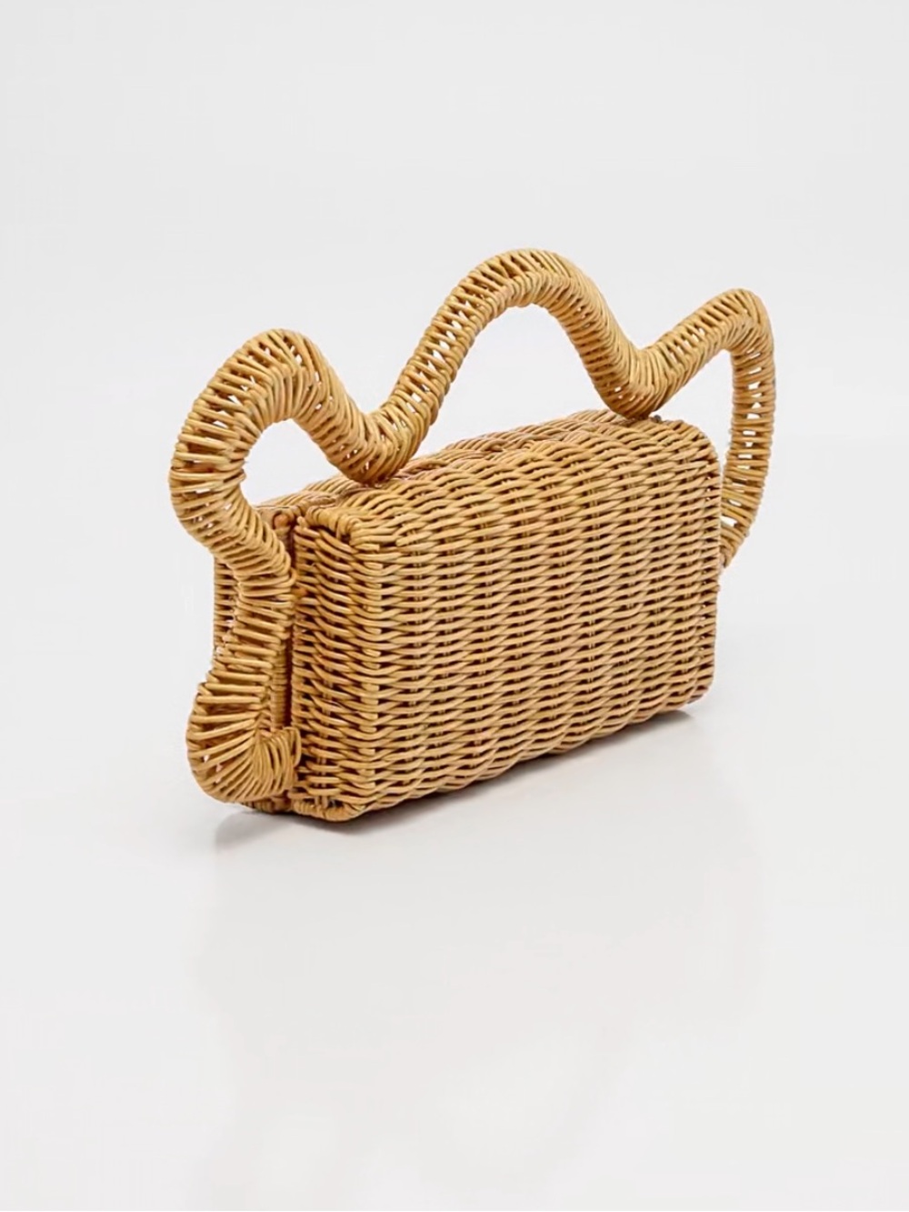 CULT GAIA Woven Rattan Handbag - Natural Tan - Picture 9 of 17
